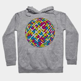 Metaballs Pattern Sphere (CMYK Colour) Hoodie